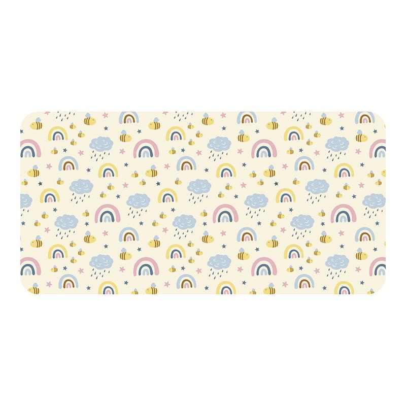 printodecor Protector de escritorio Bee arcoiris