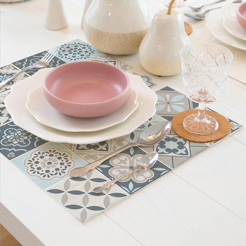 printodecor Set 4 manteles individuales Boston Sky