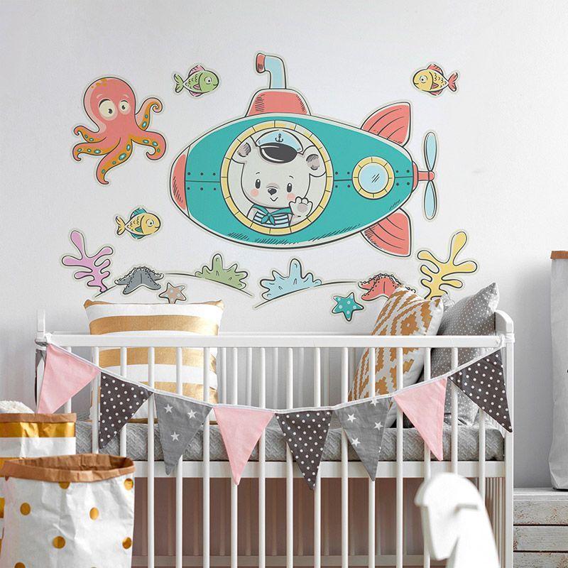 printodecor Vinilo infantil bajo del mar