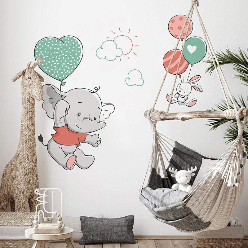 printodecor Vinilo infantil Elefante volador