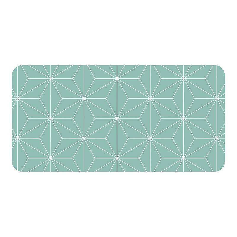 printodecor Protector de escritorio Geométrico Turquesa