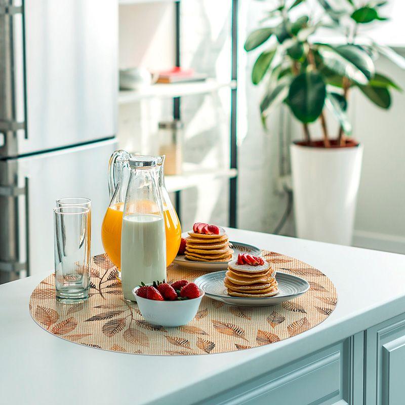 Printodecor Set 4 Manteles Individuales Redondos Aki