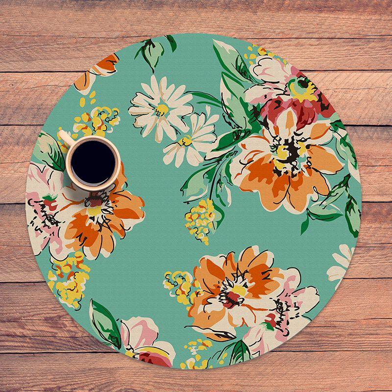 printodecor Set 4 manteles individuales redondos Balley