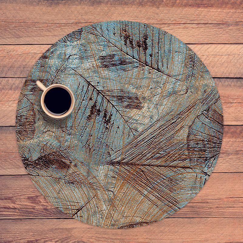 printodecor Set 4 manteles individuales redondos Bosco