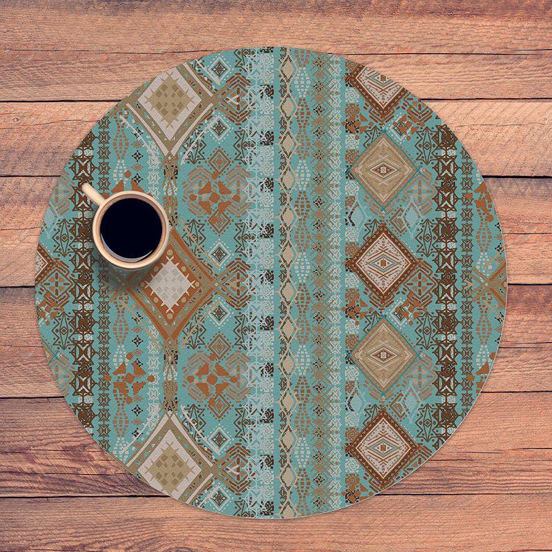 printodecor Set 4 manteles individuales redondos Crai