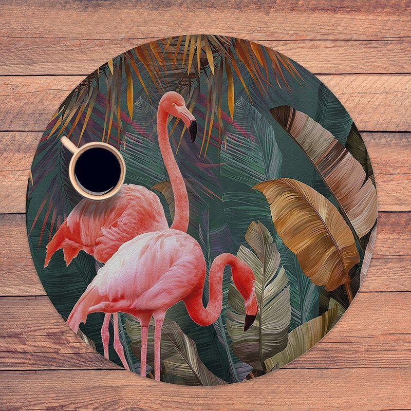 printodecor Set 4 manteles individuales redondos Flemish