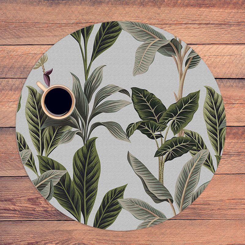 printodecor Set 4 manteles individuales redondos Jungle Green