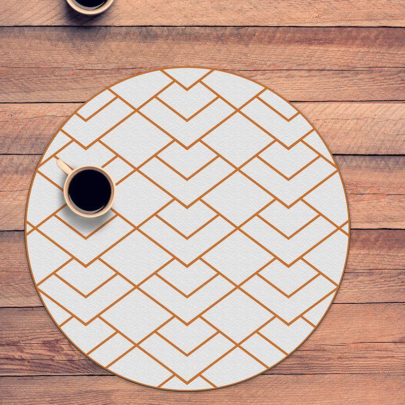 printodecor Set 4 manteles individuales redondos Leverage