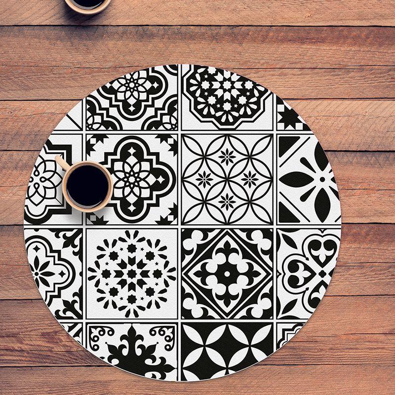 printodecor Set 4 manteles individuales redondos Lossa