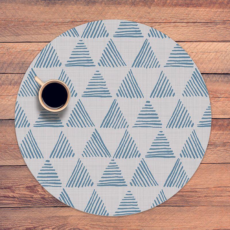 printodecor Set 4 manteles individuales redondos Miami