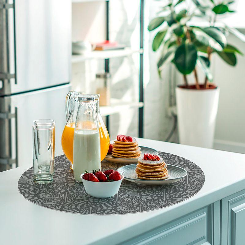 Printodecor Set 4 Manteles Individuales Redondos Otsey