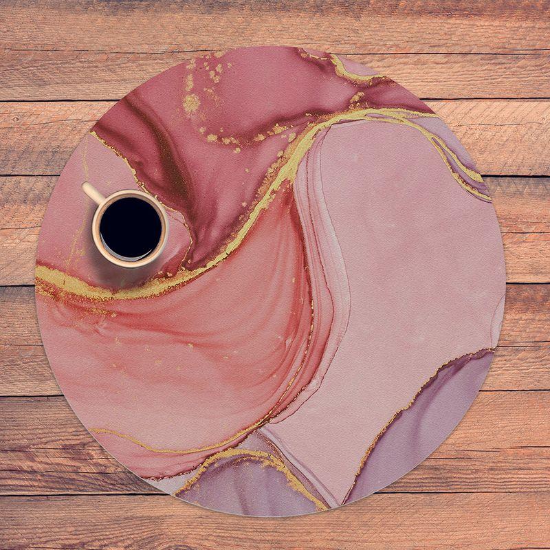 printodecor Set 4 manteles individuales redondos Red Electrik