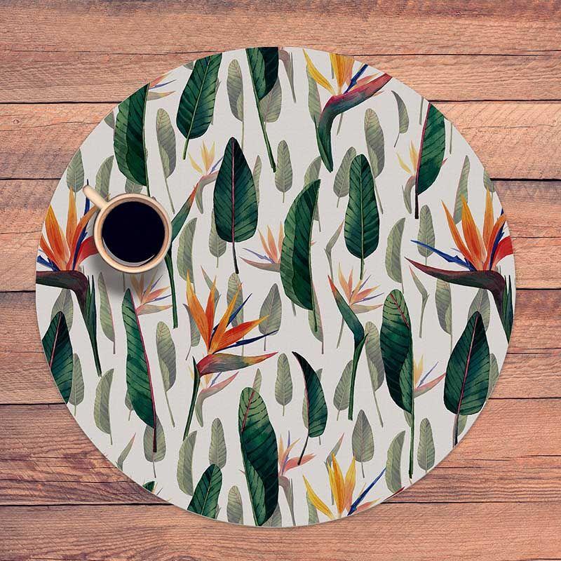 printodecor Set 4 manteles individuales redondos Spurna