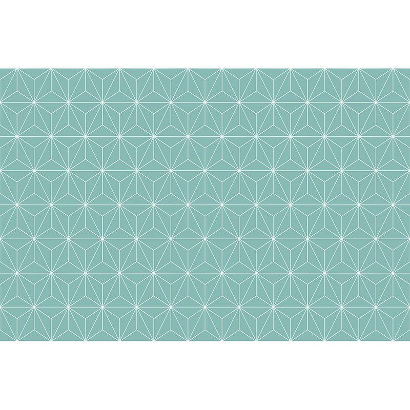 printodecor Set de 24 Azulejos Adhesivos Turquesa Geométrico