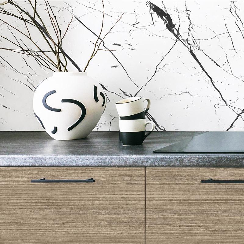 printodecor Vinilos decorativos con textura mármol blanco beta negra