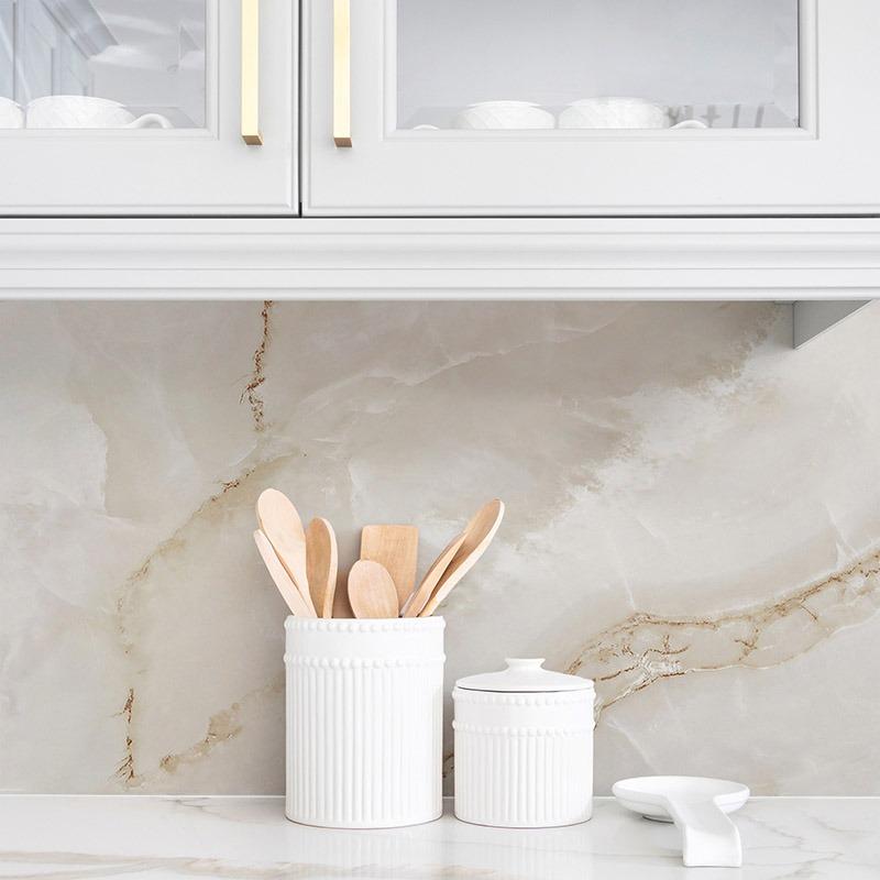 printodecor Vinilos decorativos con textura mármol blanco dore