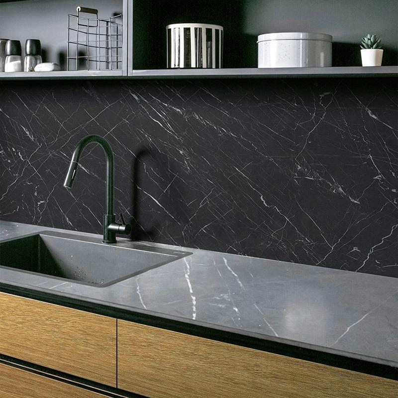 printodecor Vinilos decorativos con textura mármol negro