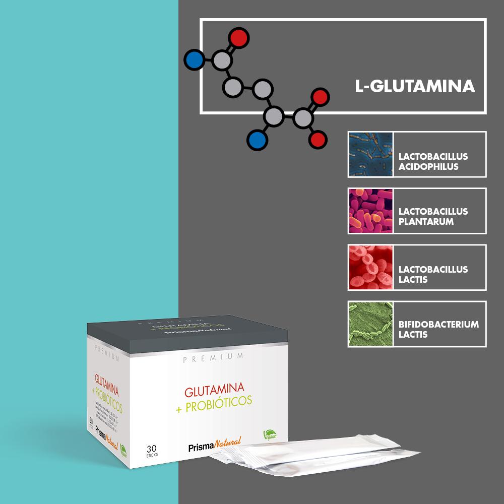 Prisma Natural GLUTAMINA + PROBIÓTICOS