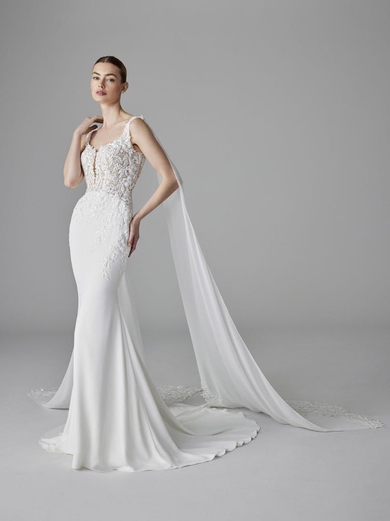 pronovias ALIX | Vestido de novia sirena con escote corazón | Pronovias