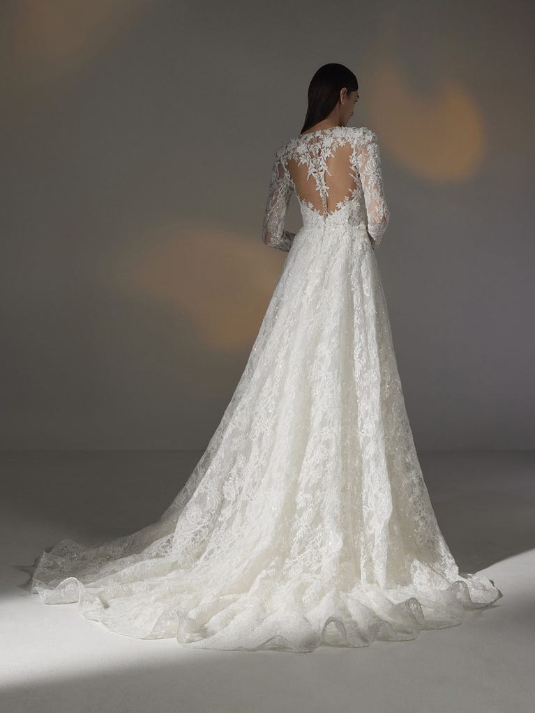 Pronovias AMERI | Vestido De Novia Corte En A Con Escote De Pico