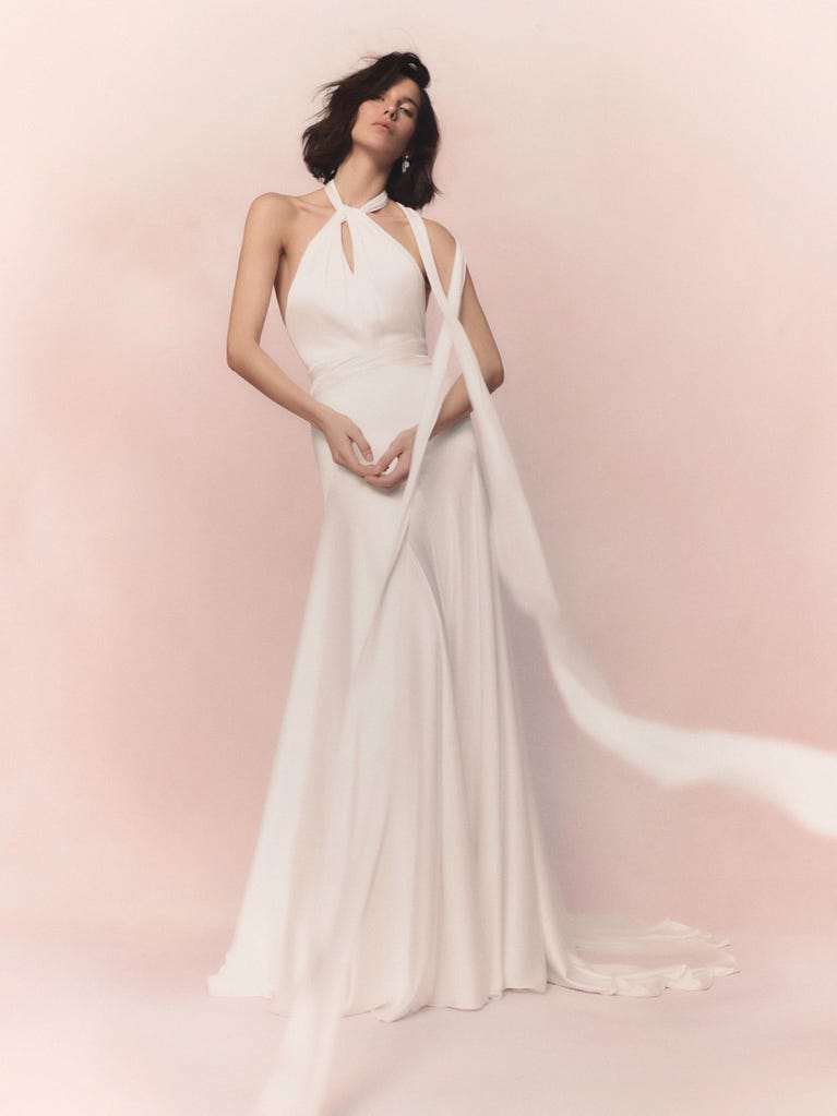 pronovias ANTALYA | Vestido de novia corte en a con cuello halter | Pronovias