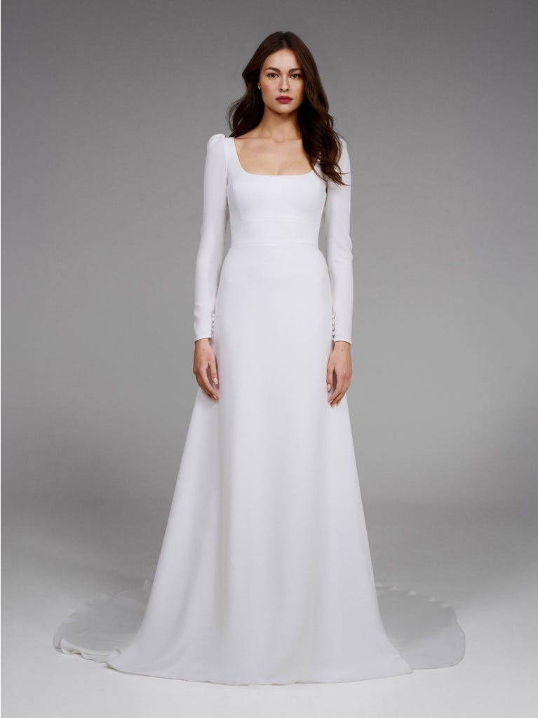 pronovias ASPEN | Vestido de novia corte en a con escote cuadrado | Pronovias