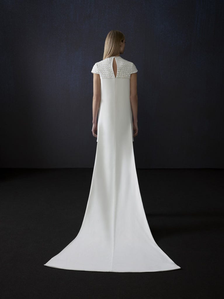 Pronovias CASAS | Vestido De Novia Recto Con Cuello Caja | Atelier Pronovias