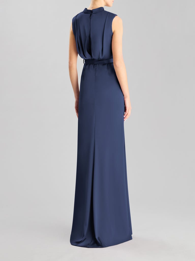 Pronovias DRAPE 2406 | Vestido De Fiesta Recto Con Escote Cisne | Pronovias