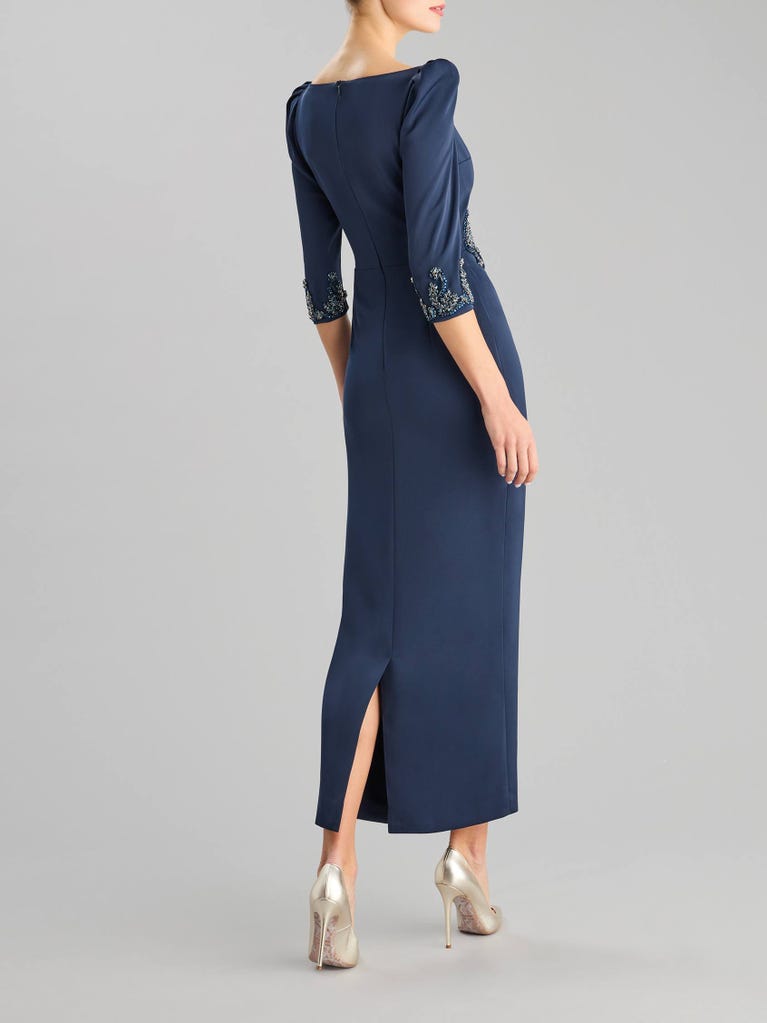 Pronovias DRAPE 2428 | Vestido De Fiesta Recto Con Escote Cuadrado | Pronovias