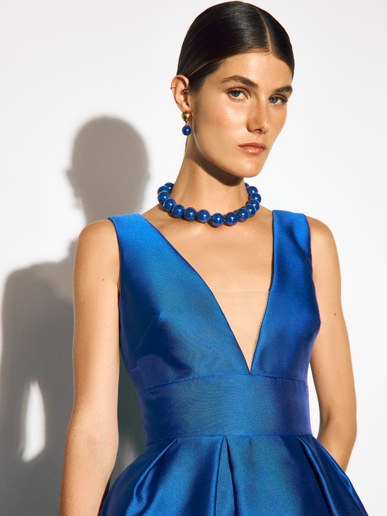 Pronovias ELATIOR | Vestido De Fiesta Princesa Con Escote De Pico | Pronovias