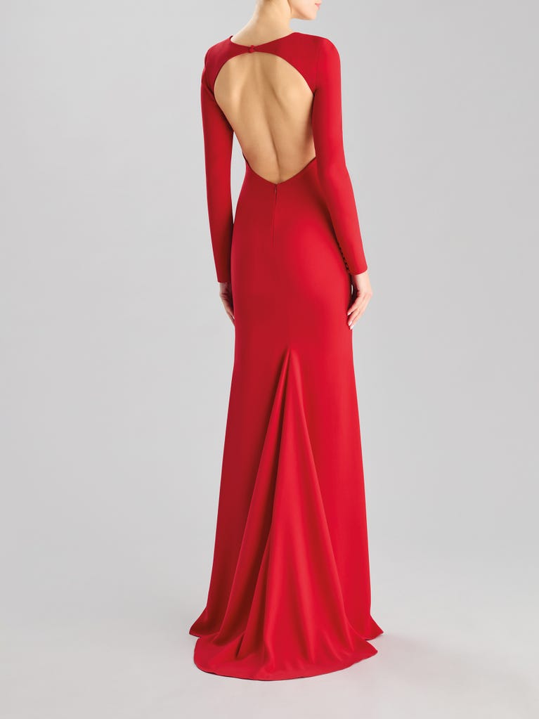 Pronovias ESSENTIAL 2407 | Vestido De Fiesta Sirena Con Escote Cisne | Pronovias