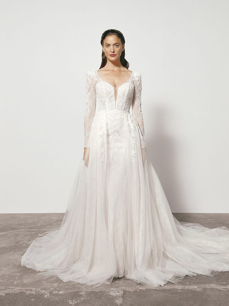 Pronovias FIORA | Vestido De Novia Sirena Con Escote Corazón