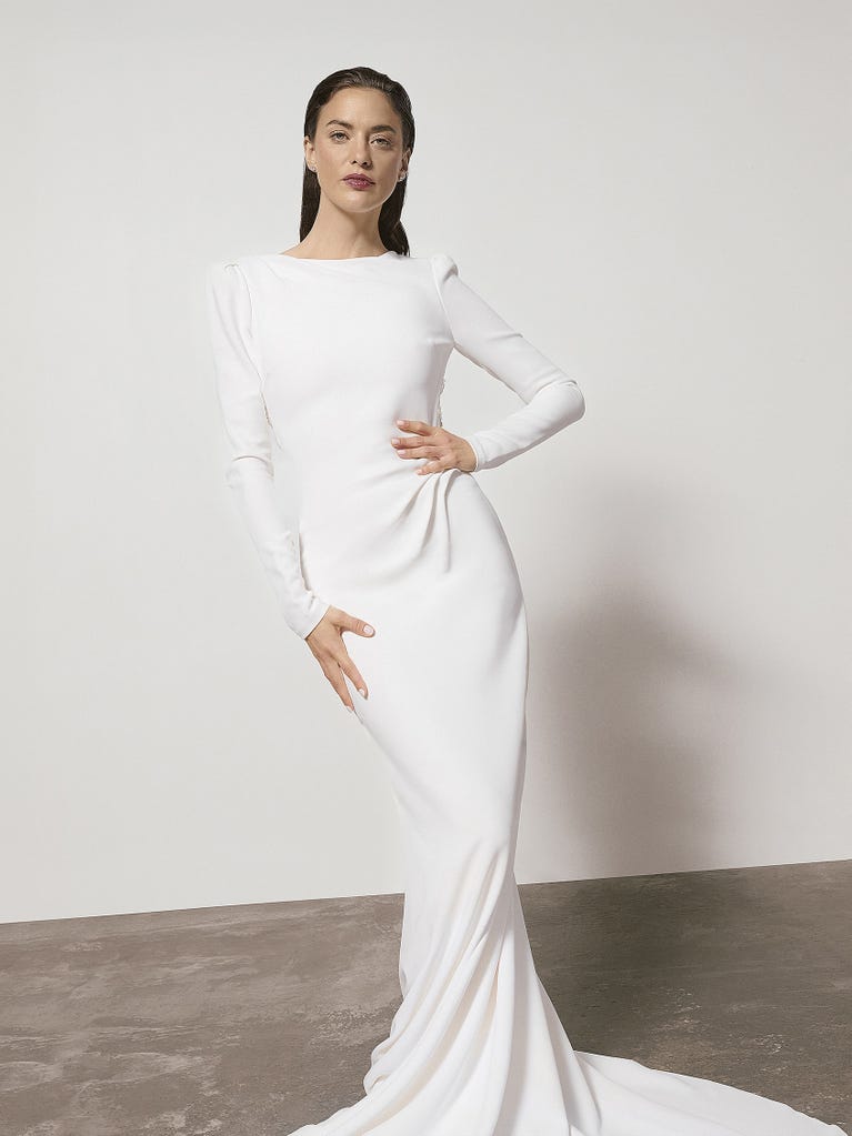 Pronovias KATHERYN | Vestido De Novia Sirena Con Escote Barco | Pronovias