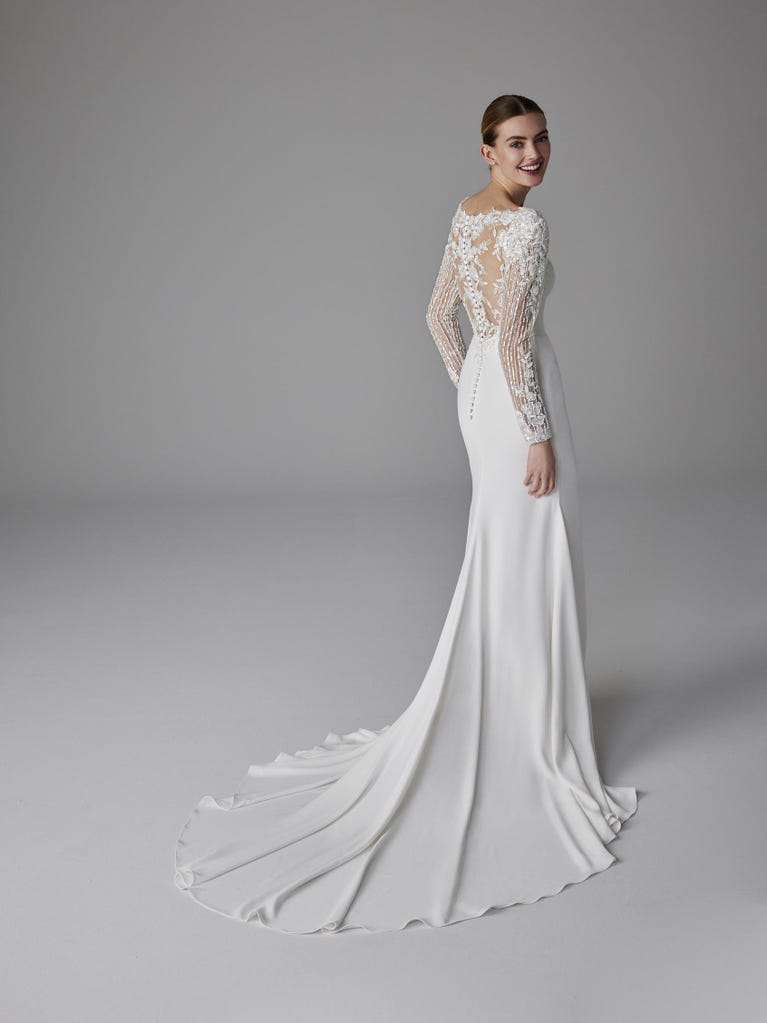 Pronovias LISETTE | Vestido De Novia Sirena Con Escote Cuadrado | Pronovias