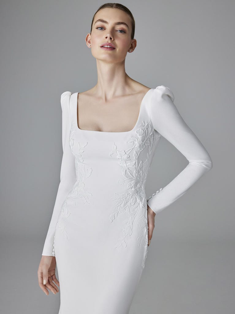 Pronovias MALLORY | Vestido De Novia Sirena Con Escote Cuadrado | Pronovias