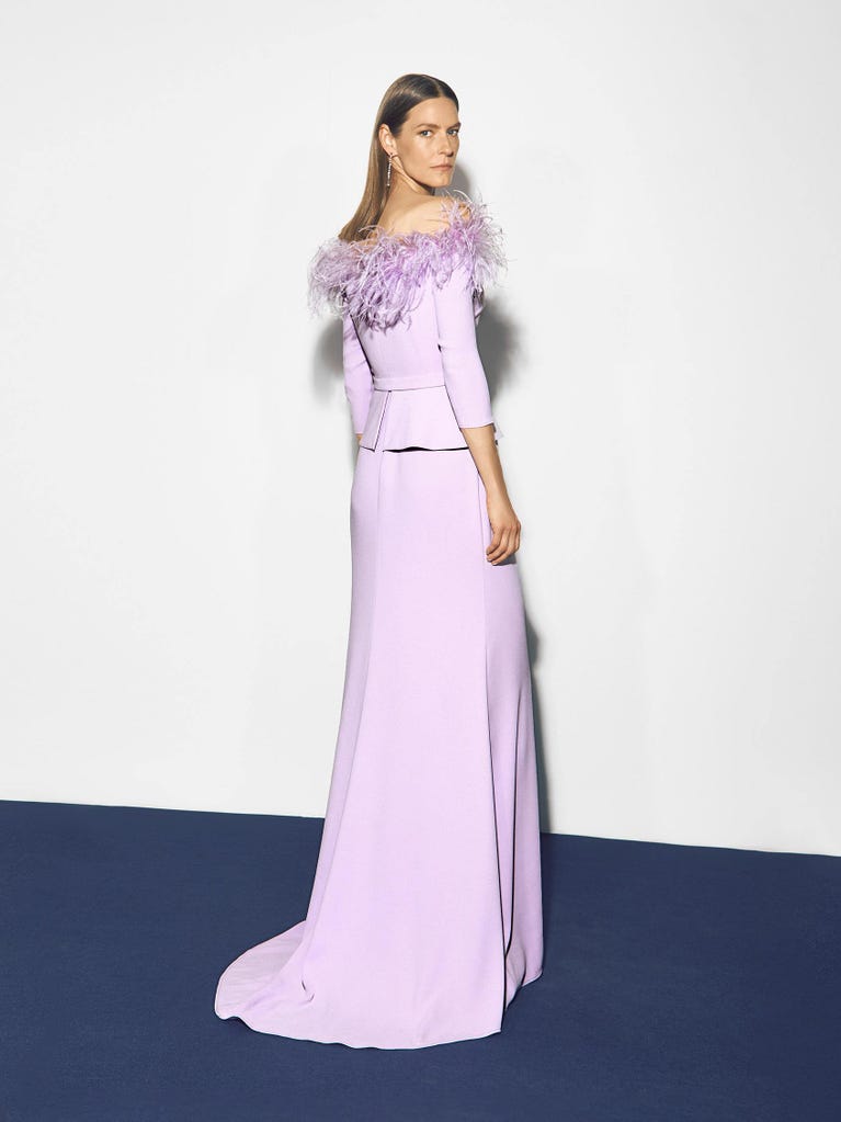 Pronovias PERSEA | Vestido De Fiesta Corte En A Con Escote Envolvente | Pronovias