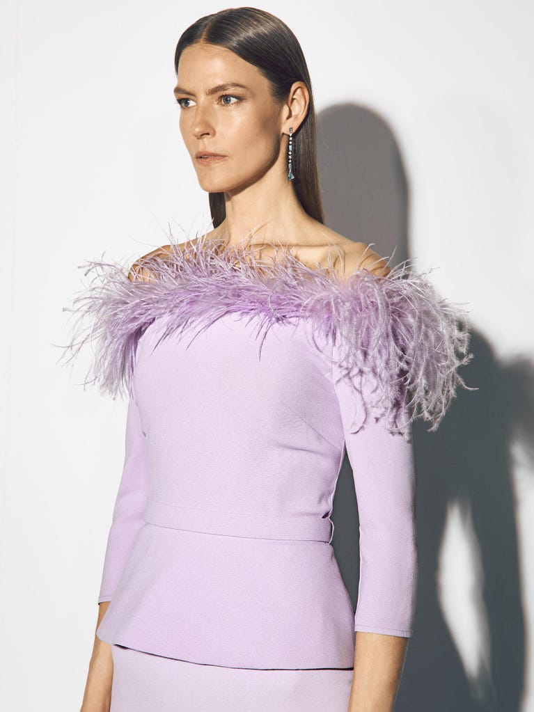 Pronovias PERSEA | Vestido De Fiesta Corte En A Con Escote Envolvente | Pronovias