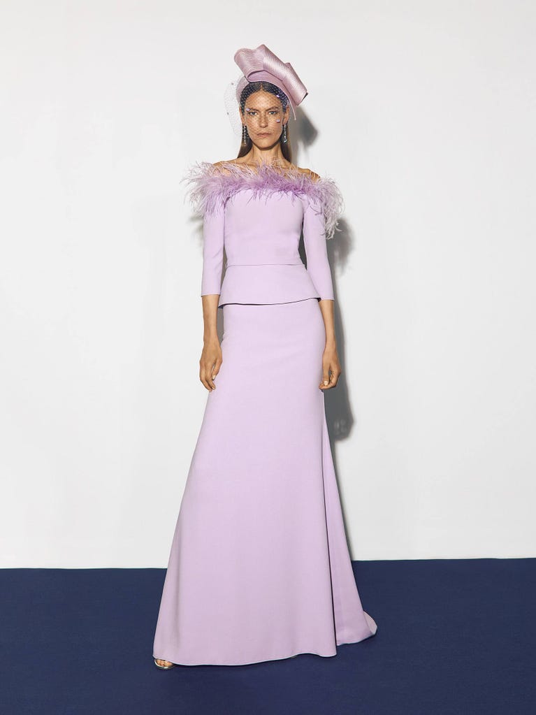 pronovias PERSEA | Vestido de fiesta corte en a con escote envolvente | Pronovias