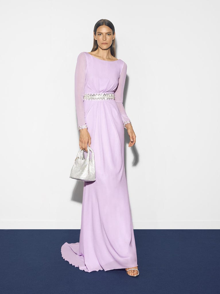 Pronovias PILEA | Vestido De Fiesta Recto Con Escote Barco | Pronovias