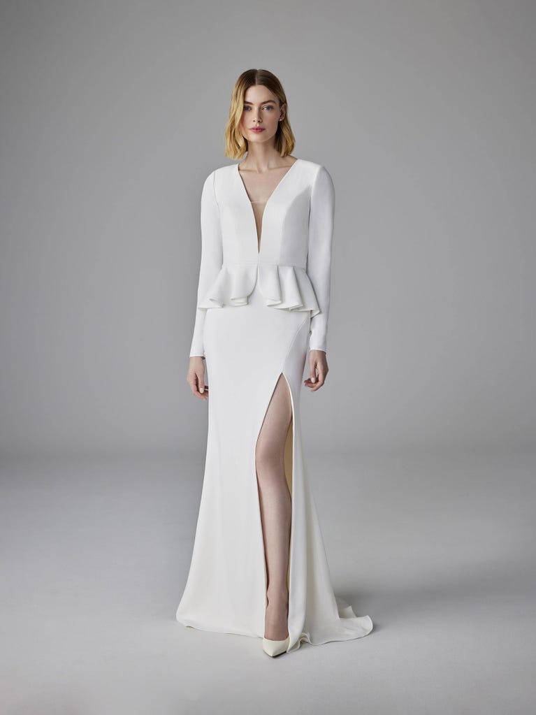 Pronovias ROIG | Vestido De Novia Sirena Con Escote De Pico | Pronovias