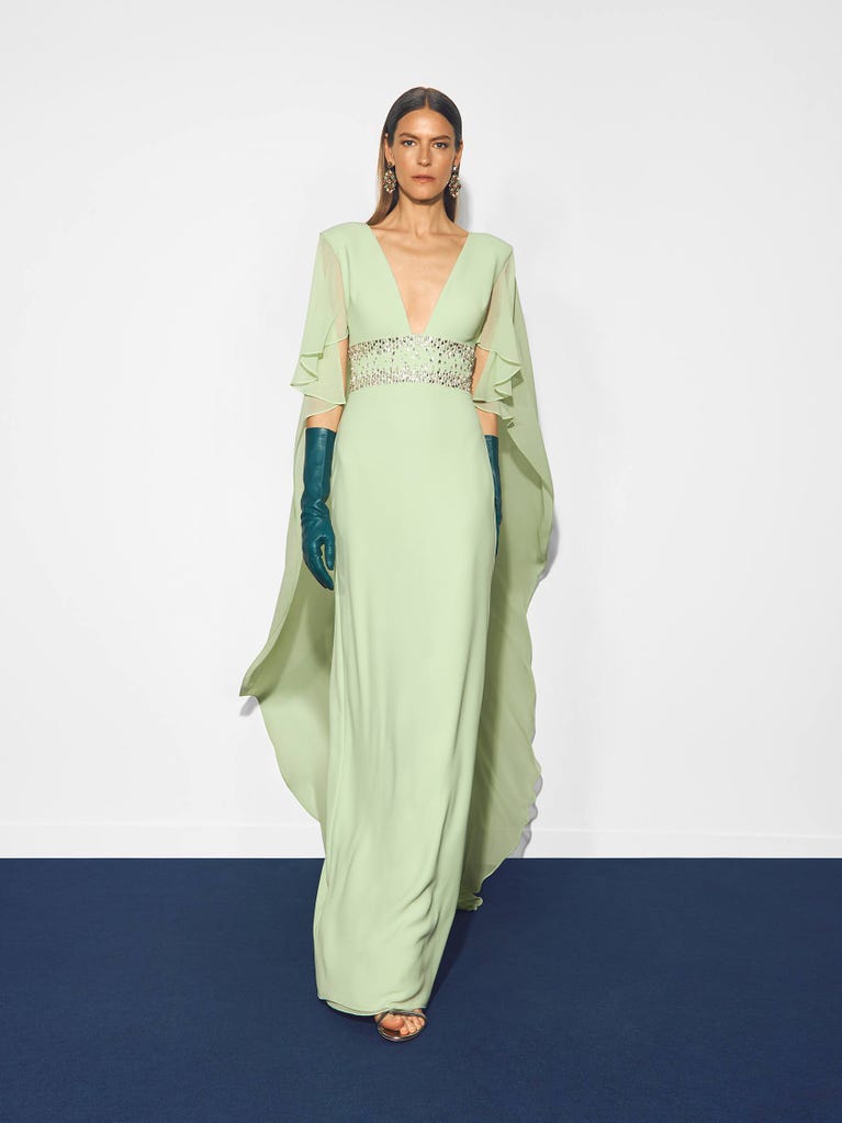 pronovias SEPALO | Vestido de fiesta recto con escote de pico | Pronovias