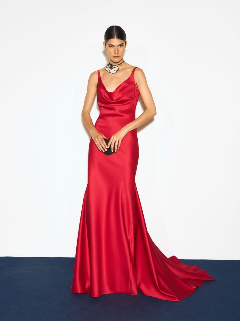 pronovias ZINGIVER | Vestido de fiesta sirena drapeado | Pronovias pronovias ZINGIVER | Vestido de fiesta sirena drapeado | Pronovias