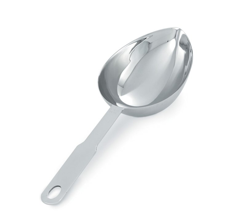 pujadas 1-cup oval heavy-duty stainless steel measuring scoop