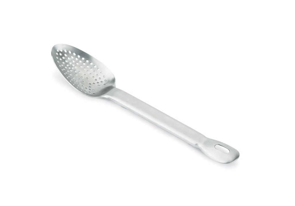 pujadas 15 ½-inch heavy-duty stainless steel perforated basting spoon