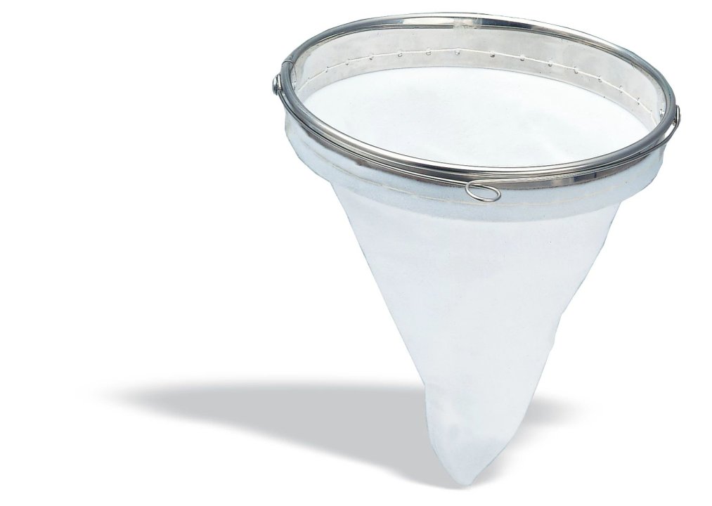 pujadas Cloth strainer 24 centimeter cotton mesh with stainless steel frame