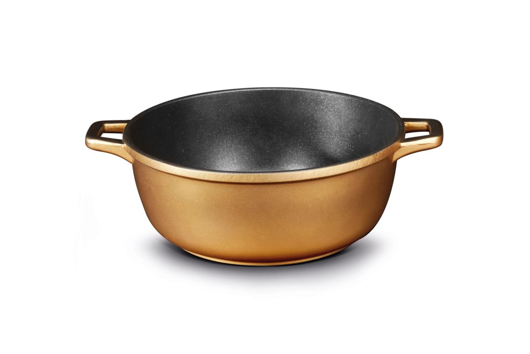 pujadas Deep Casserole Cast Aluminum Color Bronze 24 cm