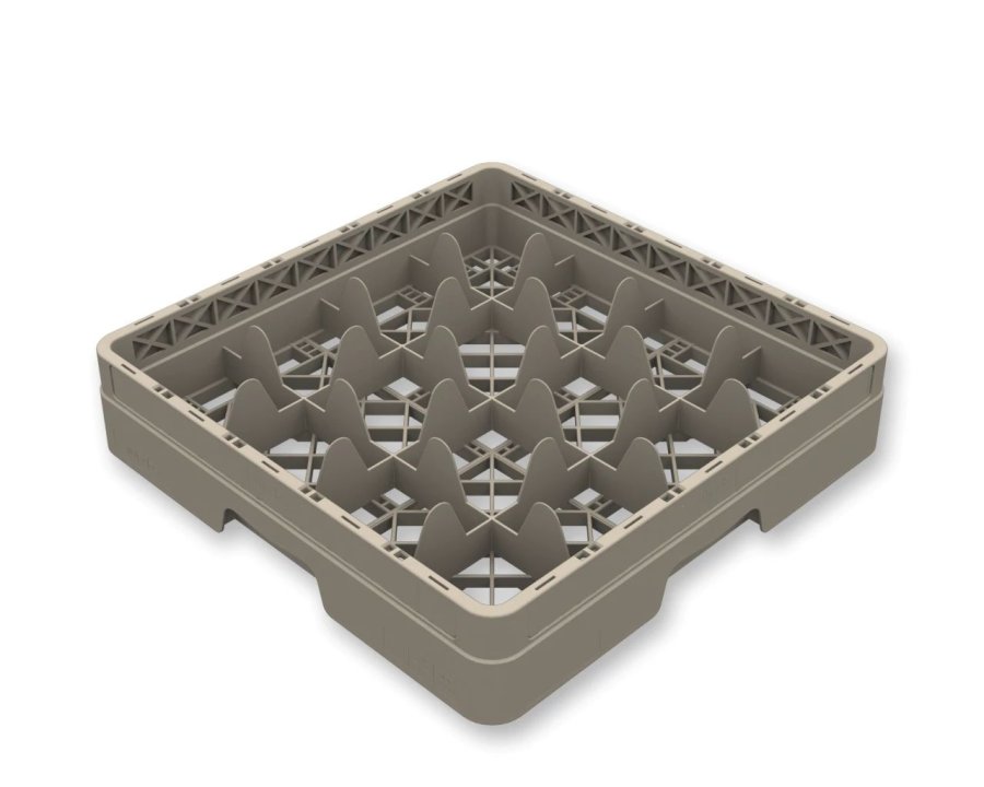 pujadas Flap Rack 16-compartment rack full size polypropylene in beige