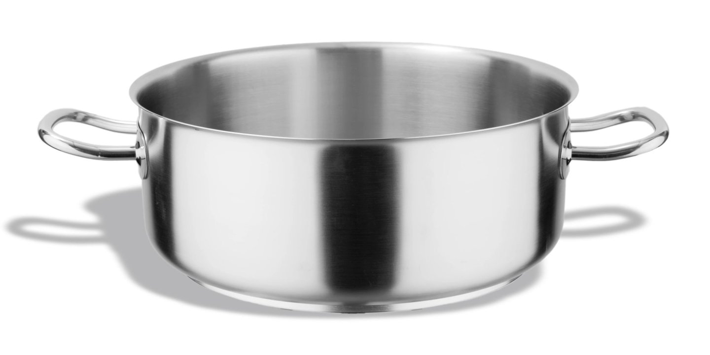 pujadas Inox-Pro casserole pan 50 centimeter stainless steel induction-ready in satin finish