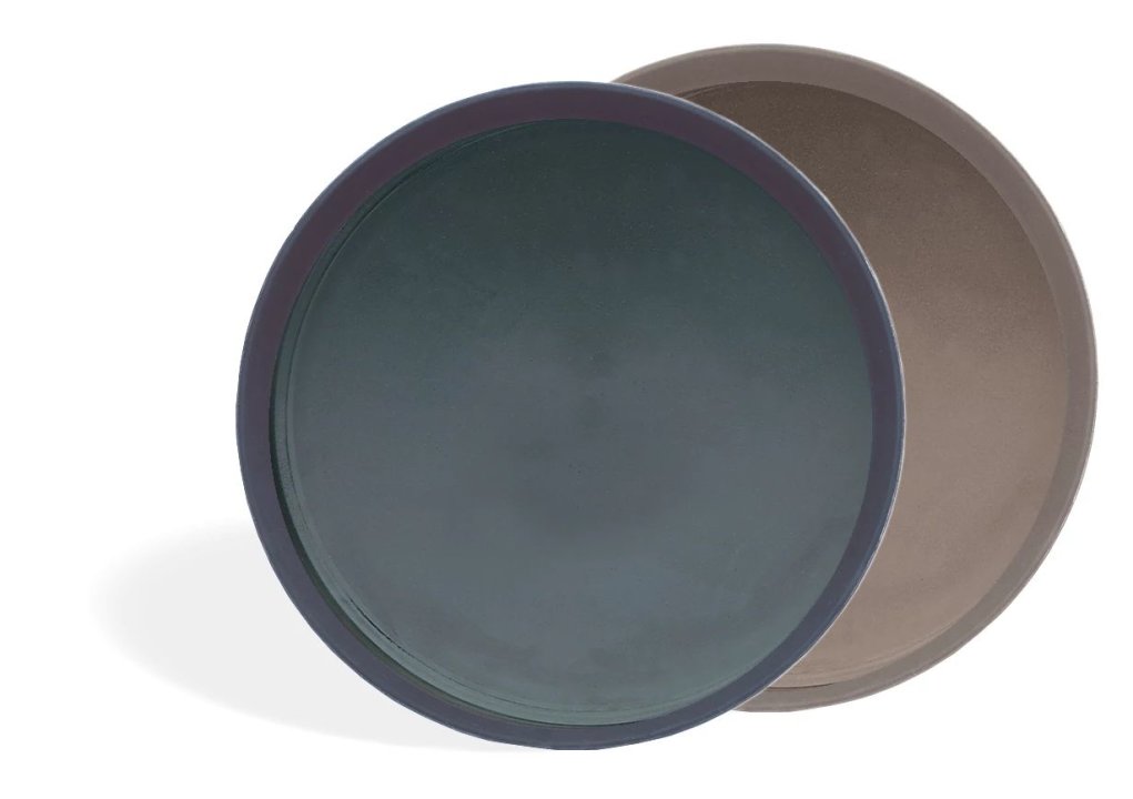 pujadas Nonskid serving tray 35 centimeter polypropylene and rubber in brown