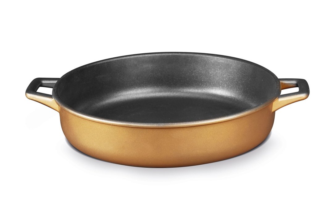 pujadas Shallow Casserole Cast Aluminum Color Bronze 24 cm